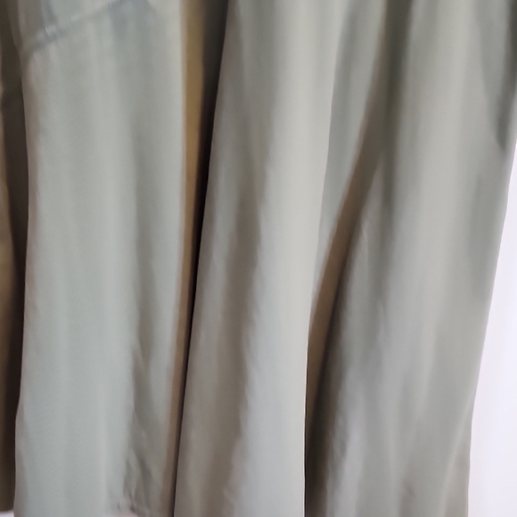 JW Anderson Olive Green 100% Cotton Short Sleeve Dress Crew Neck Size Medium - Picture 5 of 9